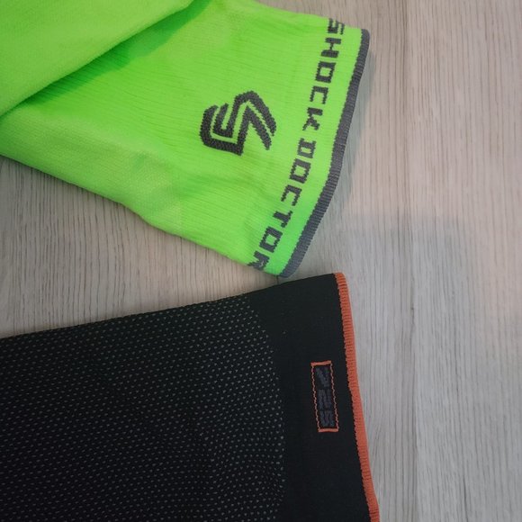 2 pair Shock Doctor Leg Compression Sleeves- green ones worn once - Picture 2 of 4